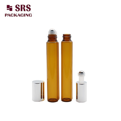 Leeg Parfum Amber Glas Roller Ball Fles 10 ml Met Aluminium Cap
