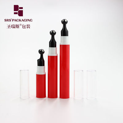 5ml 10ml 12ml 15ml Hot Red Roll On met Roller Ball Metalen Massage Roller Fles Container voor Oogcrème Oogverzorging Packagi