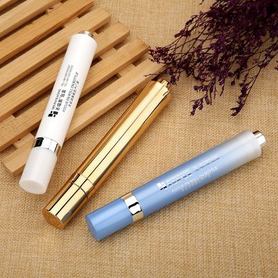 AY-15ML Gradient Blauwe Airless Pompfles Met Roll-On Stalen Bal Onder Oogmassage Verpakking